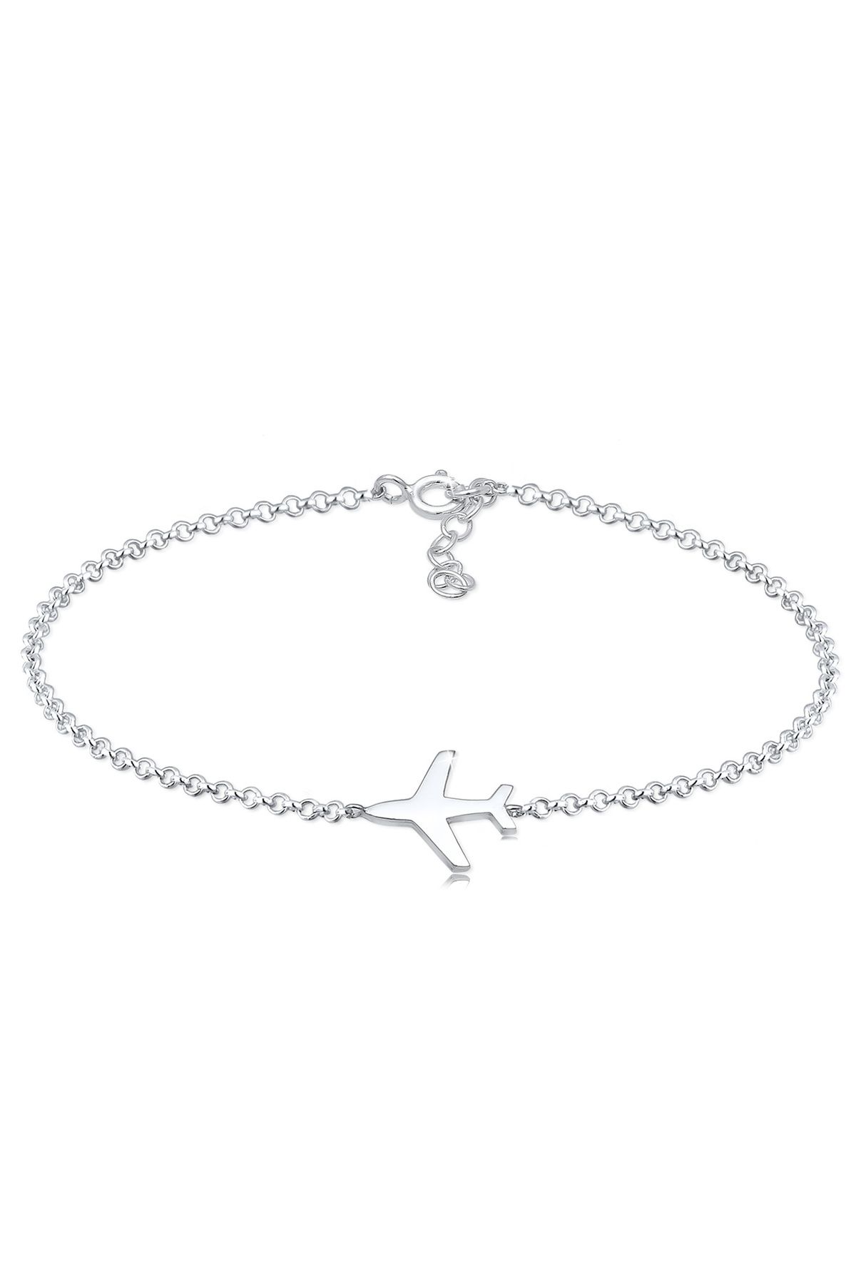 ELLI-Armband Basic Erbkette Flugzeug Travel Reise 925 Silber 1
