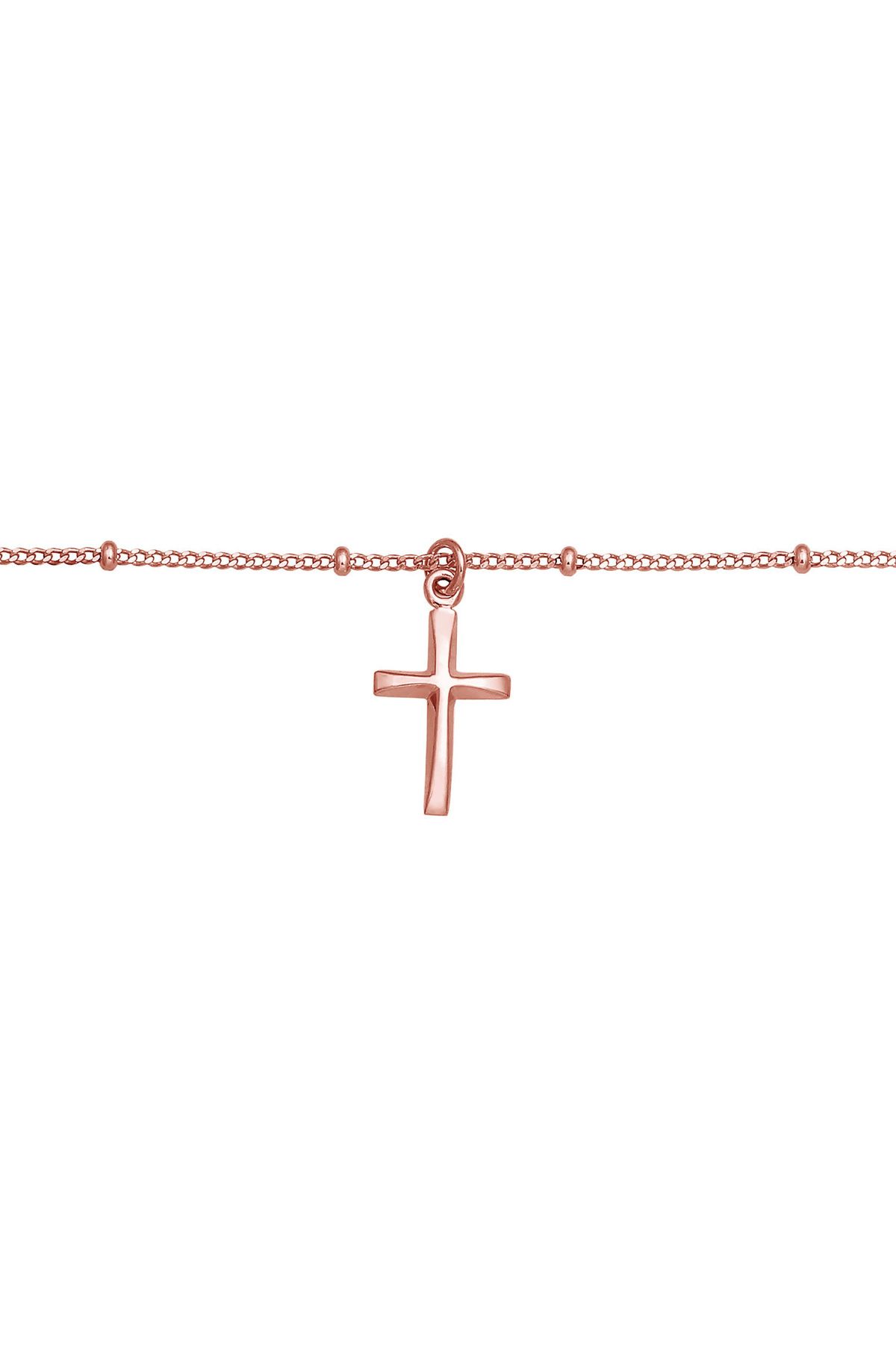 ELLI-Halskette Halskette Basic Halsband Kugelkette Kreuz Glaube 925 Silber 2