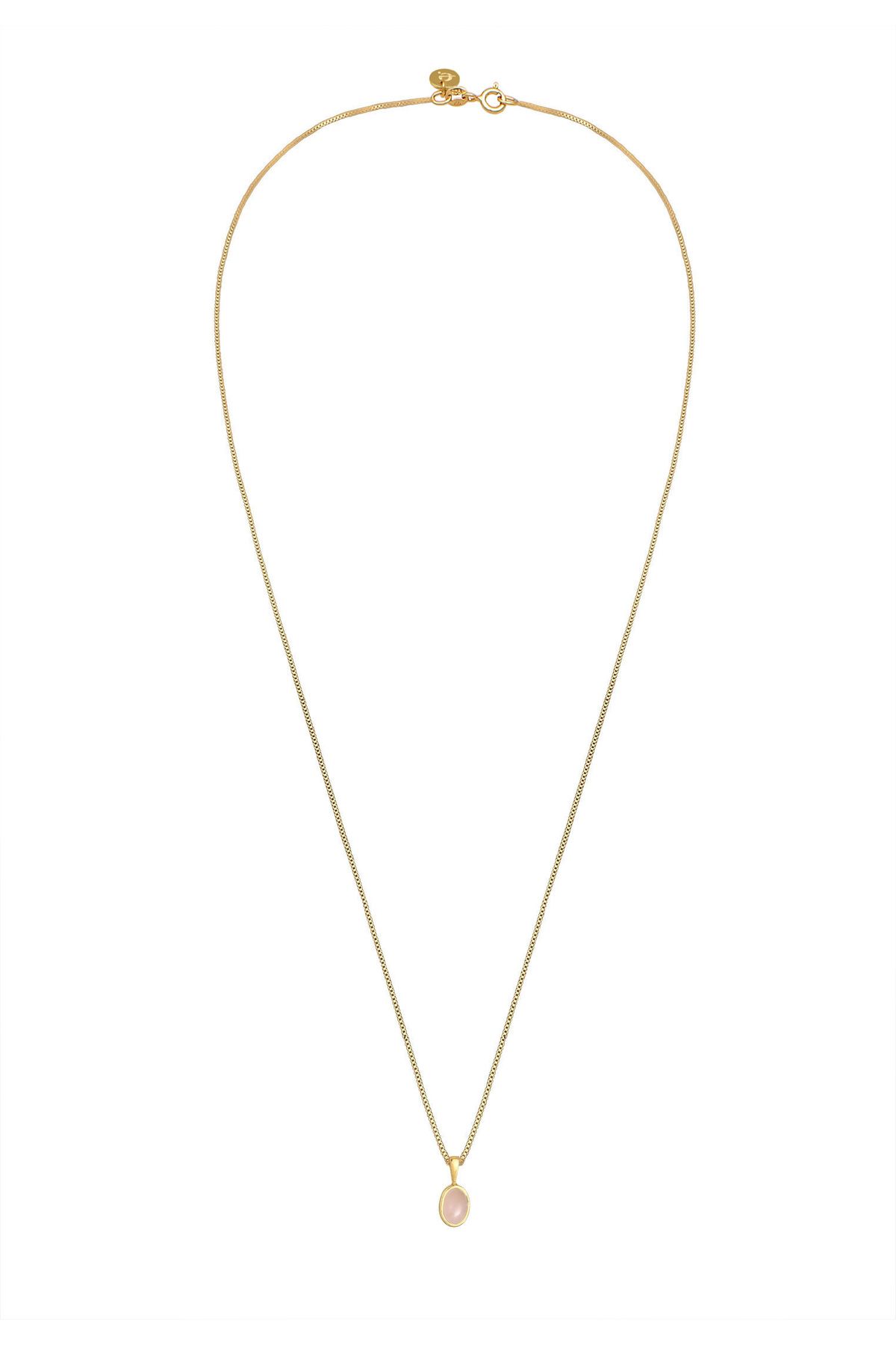ELLI-Halskette für Damen – Edelstein, Basic Timeless, rosa Quarz, 925er Sterlingsilber 3