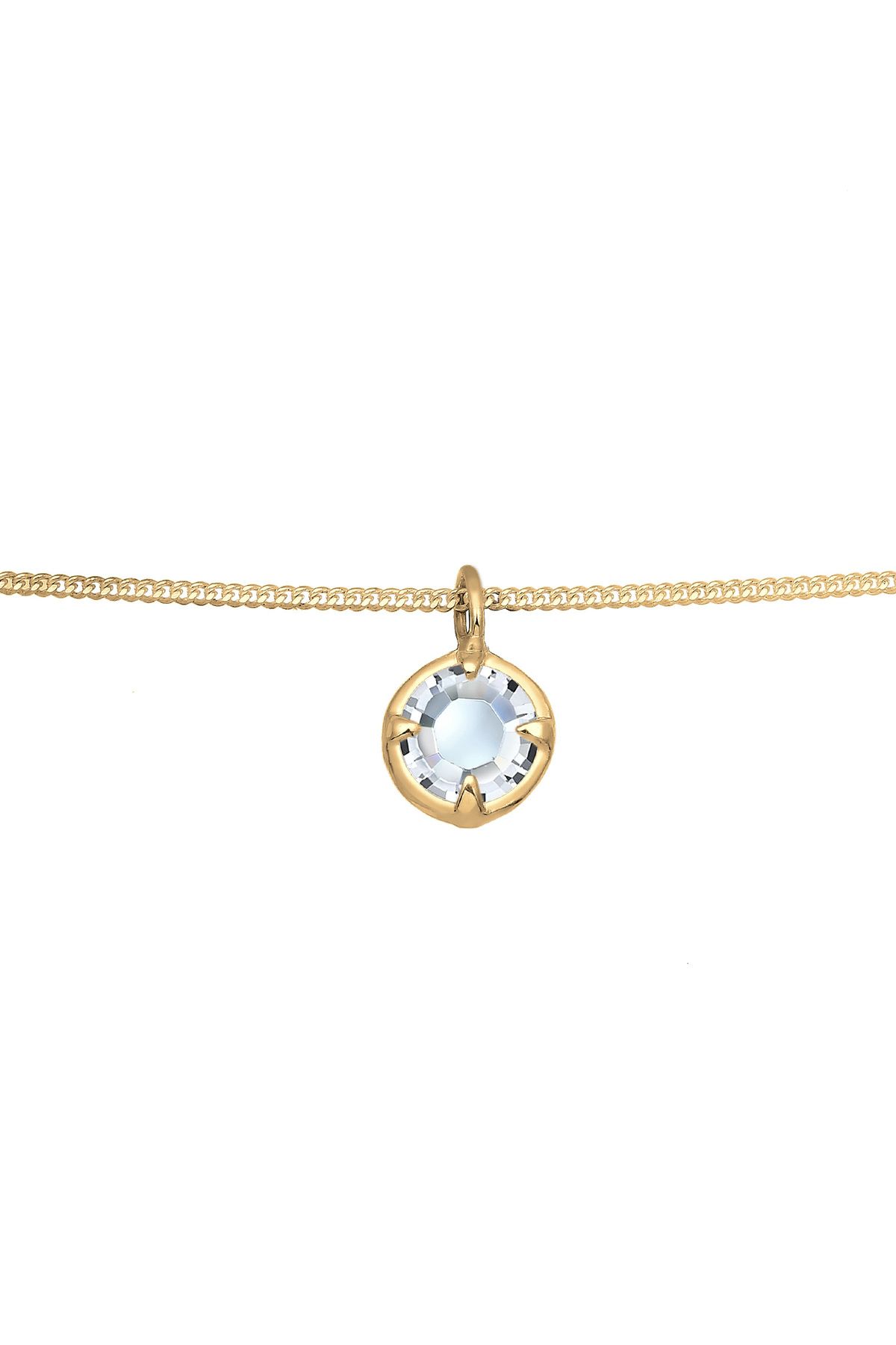 ELLI-Halskette Choker Basic Stein Kristall 925 Silber 2