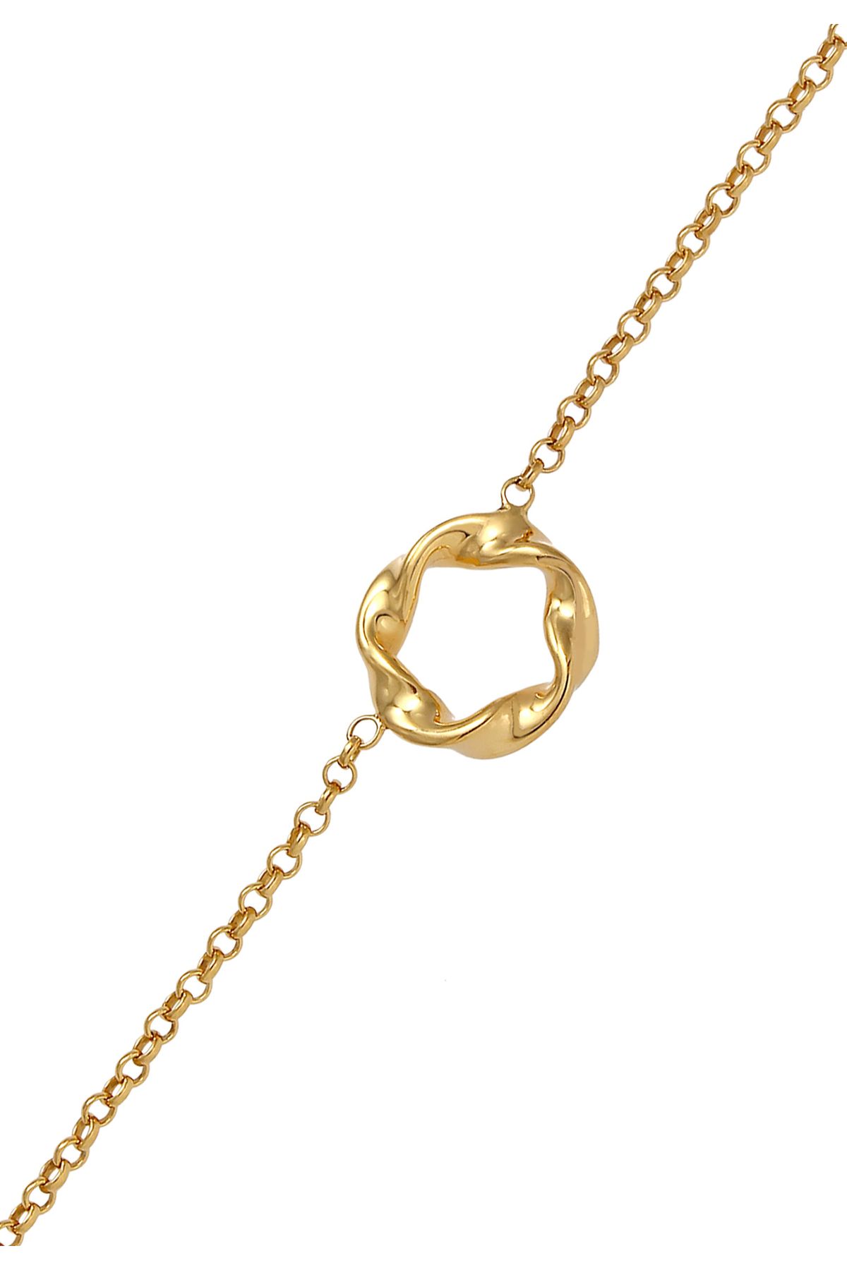ELLI-Halskette Gerdanlık Erbskette Kreis Design Twisted 375 Gelbgold 4