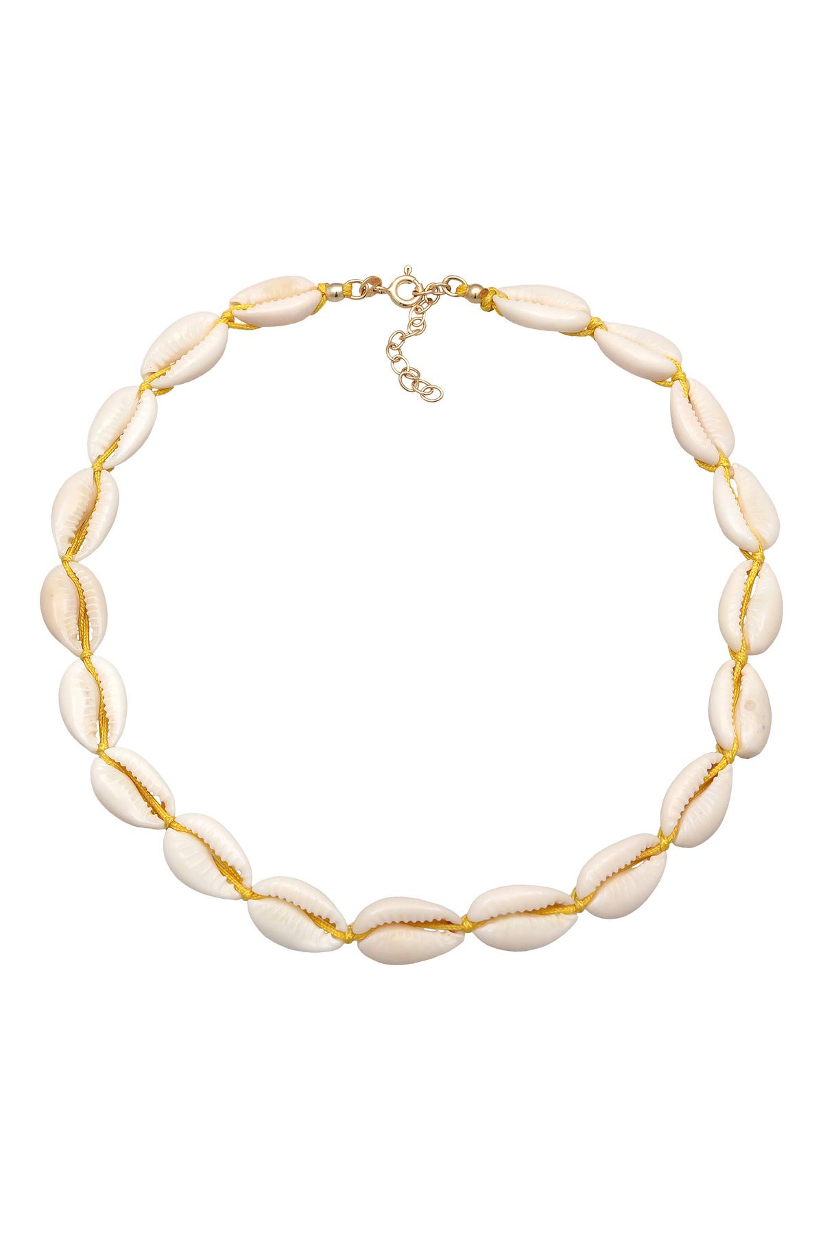ELLI-Halskette Echte Kauri Muscheln Beach 925 Silber vergoldet 4