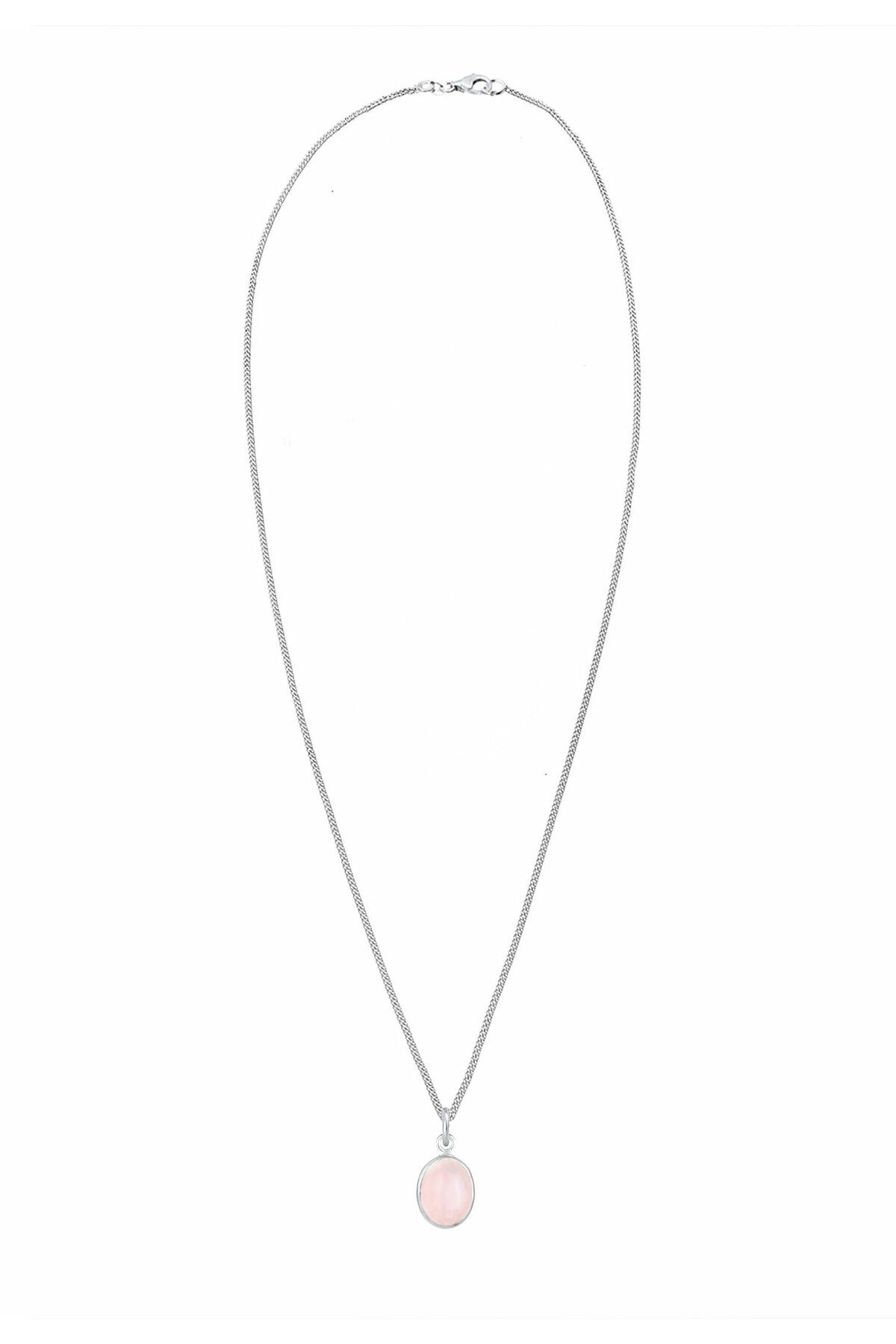 ELLI-Halskette Basic Rosenquarz 925 Sterling Silber 3