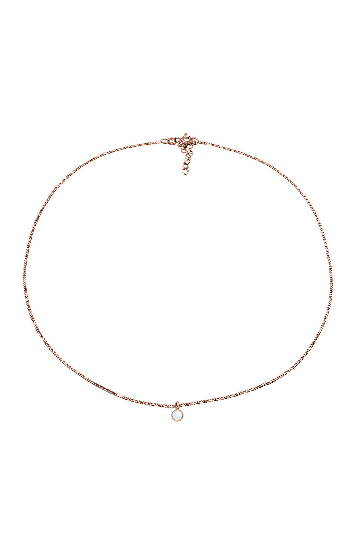ELLI-Colier Choker pentru femei - Argint 925 cu Geo Moonstone 3