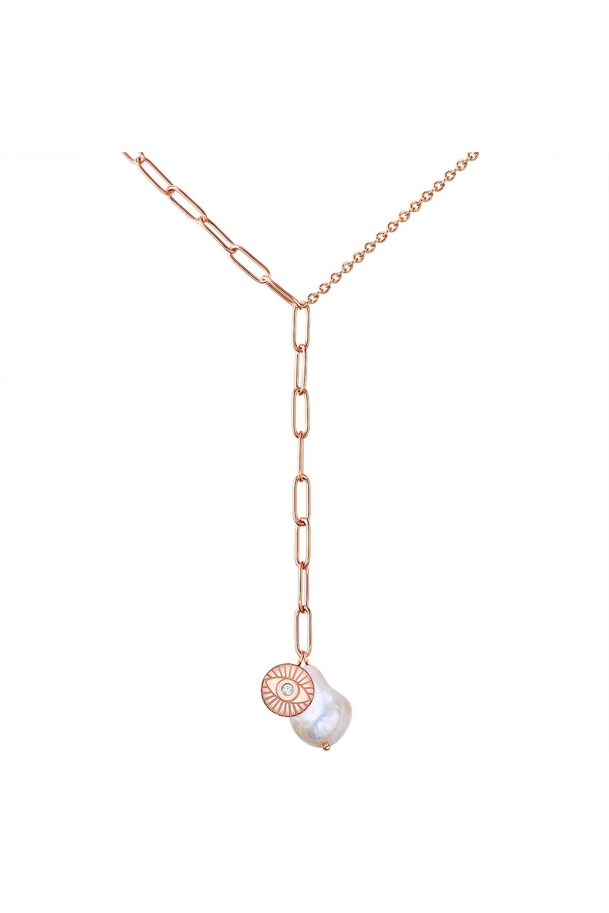 Valero Pearls-Edelstahlhalskette Kette Edelstahl roségold Süßwasser-Zuchtperle weiß Preciosa weiß 1