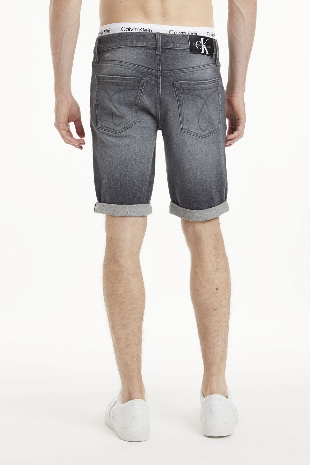 Calvin Klein Shorts Gray Normal Waist Trendyol
