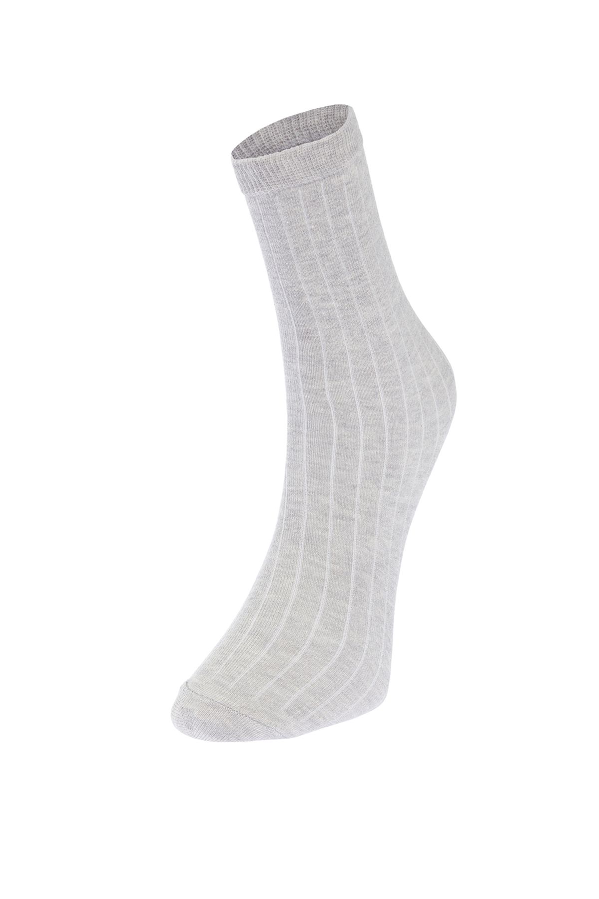 Trendyol Collection-5 db többszínű texturált hosszú zokni csomag - TMNAW24CO00011 4