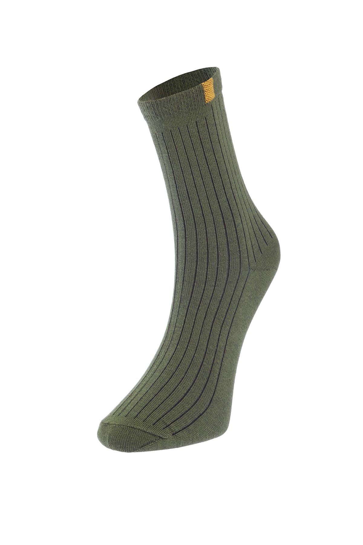 Trendyol Collection-Mehrfarbige Baumwollsocken im 8er-Pack mit strukturierten Farbblöcken und langen Socken TMNAW24CO00019 10