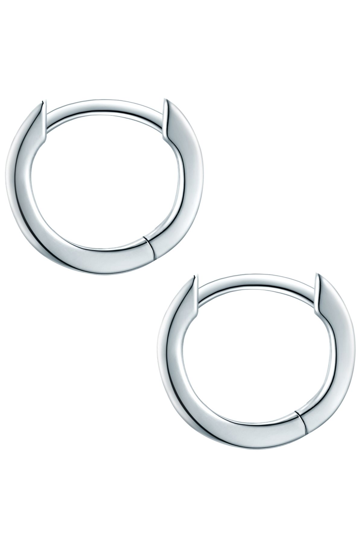 Trilani-Silberohcreolen Creolen Sterling Silber Zirkonia weiß 3