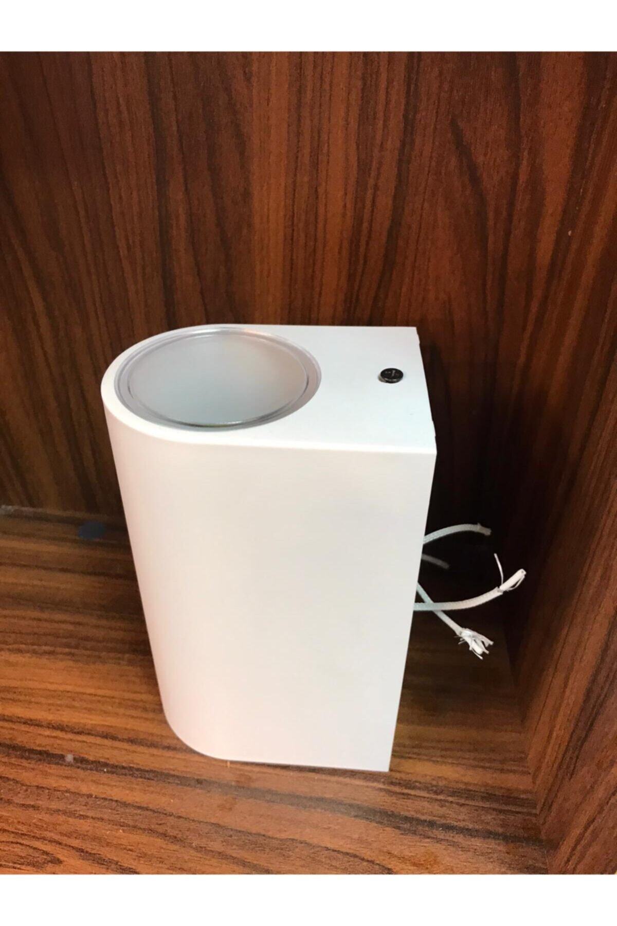 K2 GLOBAL Full Reyon Beyaz Kasa Çift Yönlü Duvar Aplik Iç Ve Dış Mekan, Bahçe Aydınlatma (AMPULLER HARİÇ)