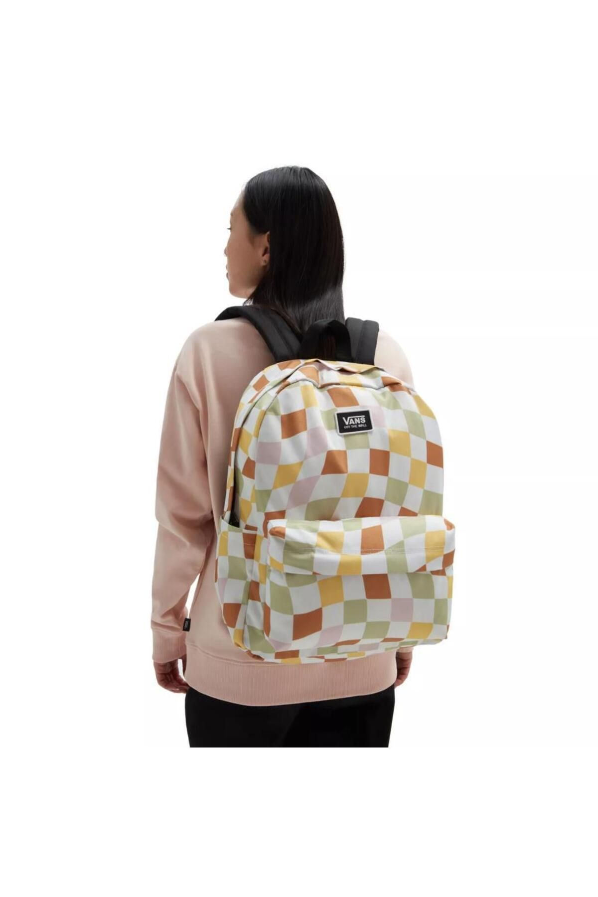 Rainbow checkered vans best sale backpack
