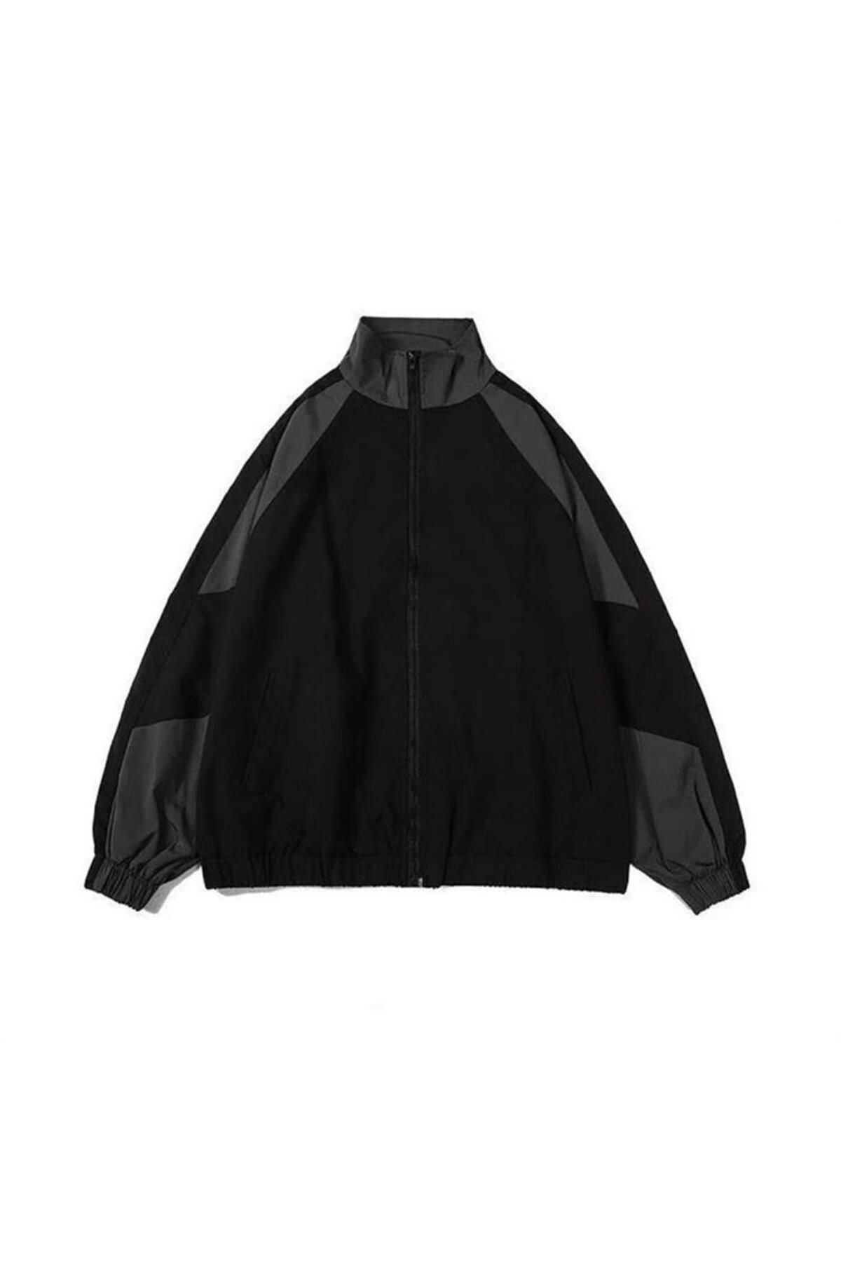 The Champs Vintage Retro Baggy Parachute Fabric College Jacket