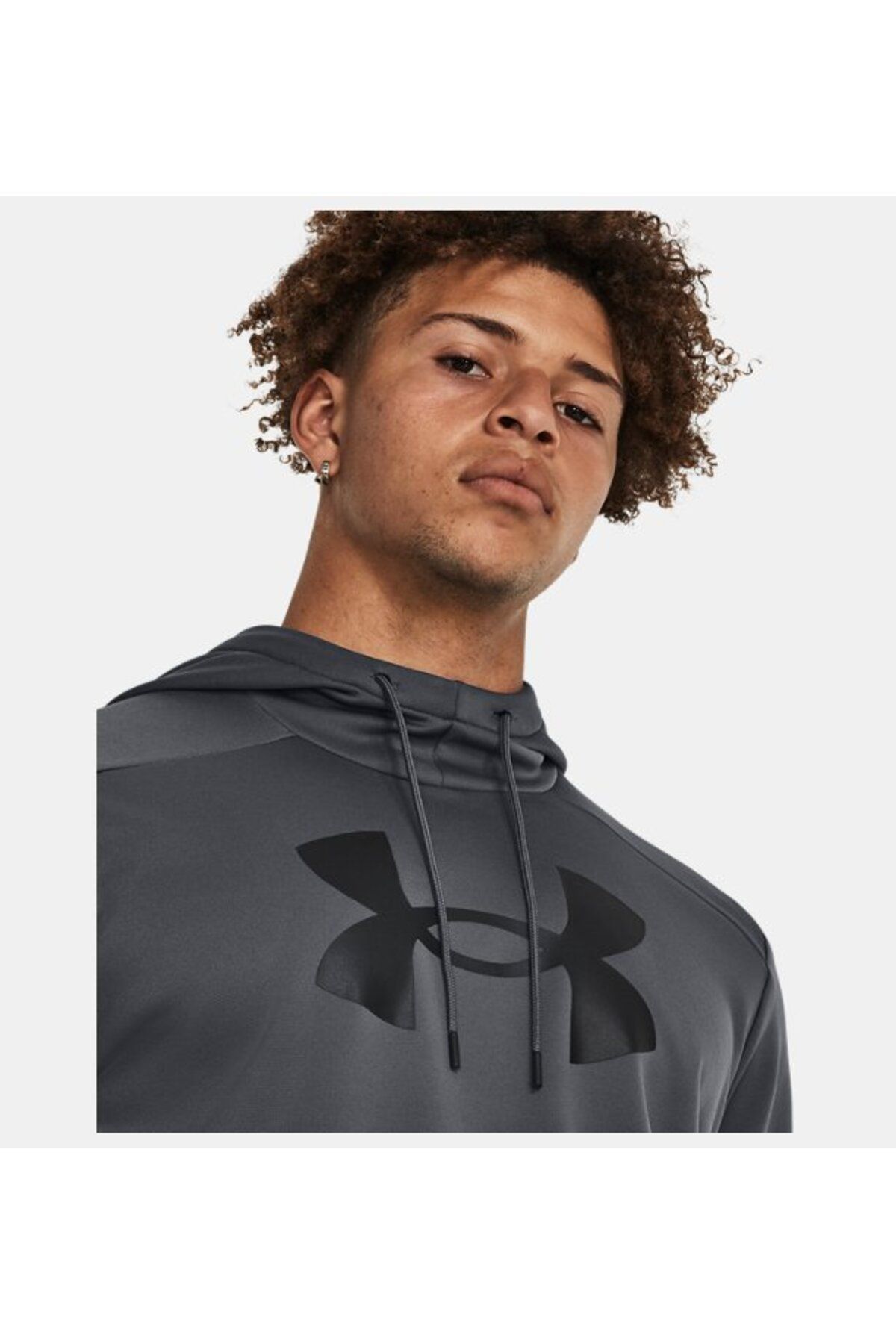 سویشرت ورزشی خاکستری مردانه آرم بزرگ Armor Fleece® امیدوار بود که 1379743 012 بالایی داشته باشد Under Armour