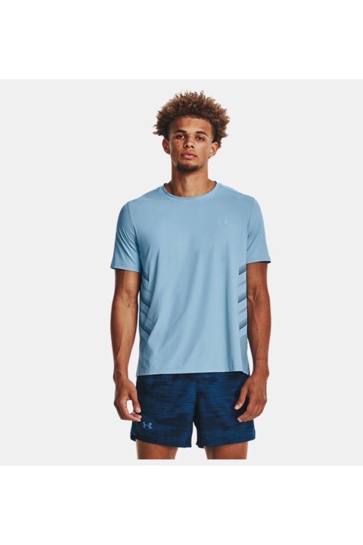 تی شرت آبی مردانه آستین کوتاه لیزر در UA 1376518 490 Under Armour