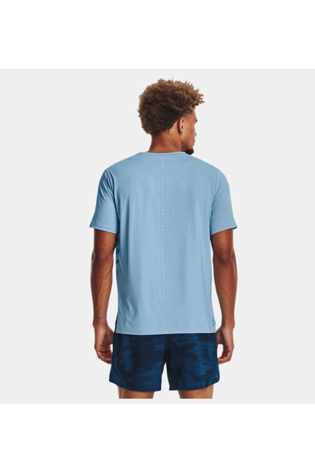 تی شرت آبی مردانه آستین کوتاه لیزر در UA 1376518 490 Under Armour