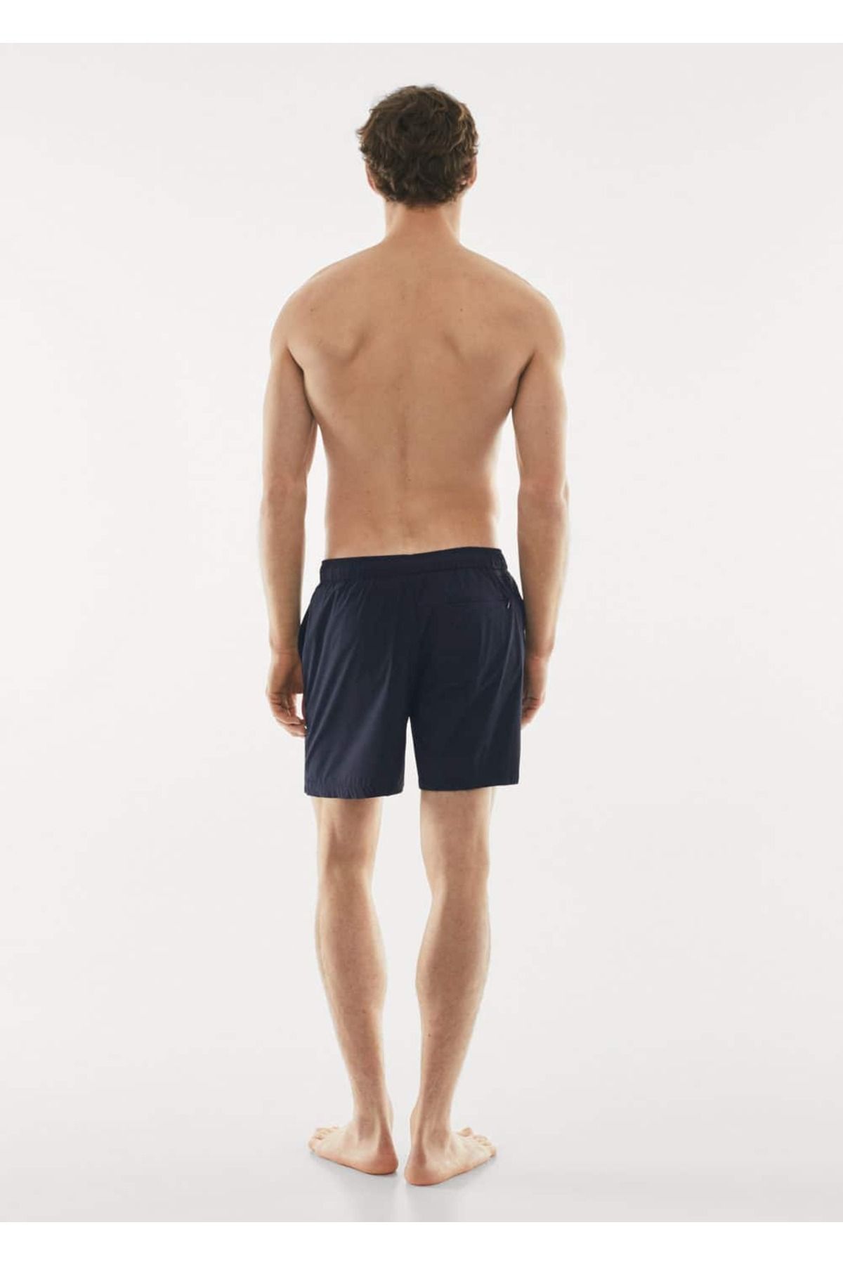 MANGO Man-Lace-up no pattern shorts swimsuit 4