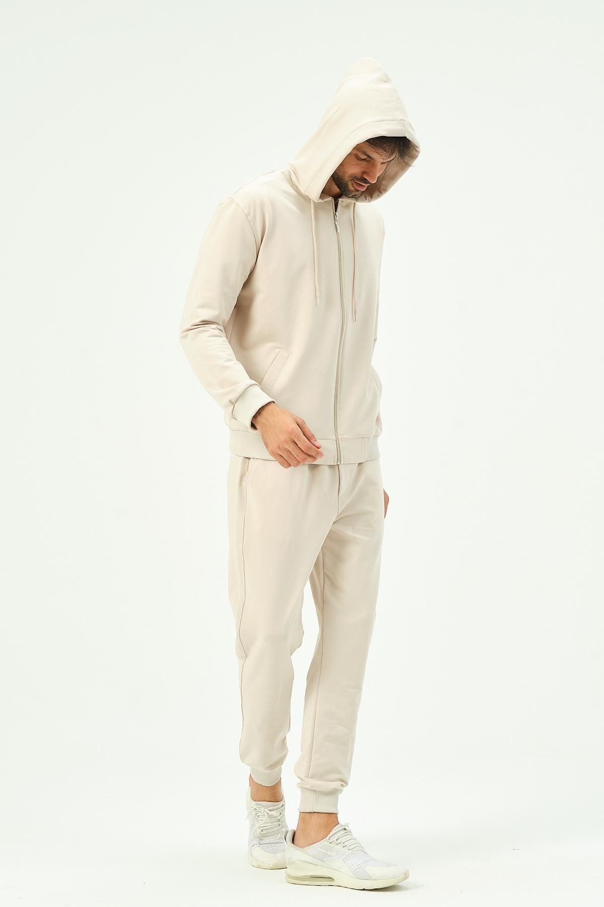 Beige sweatsuit store mens