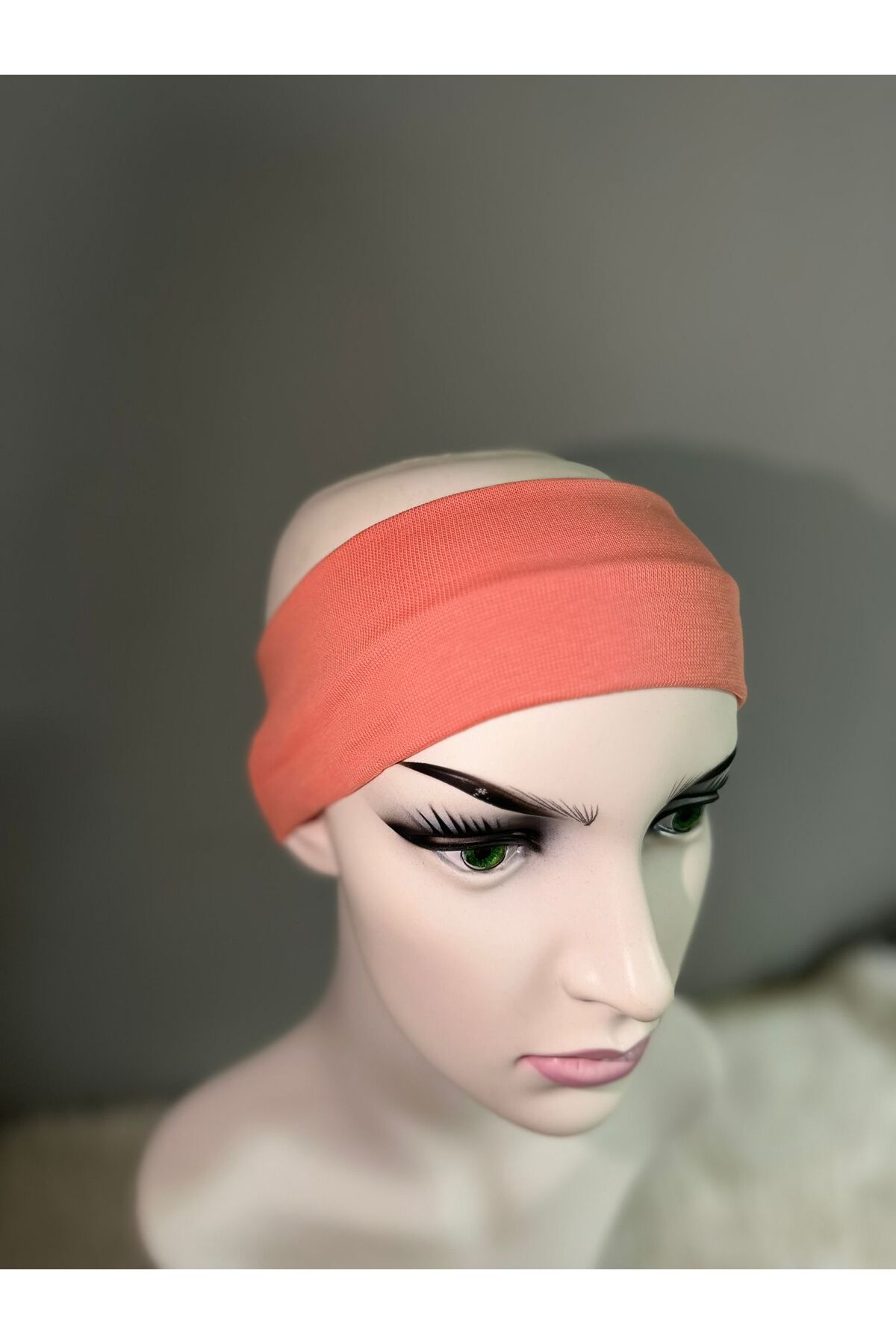 Elvinege Aksesuar Sporcu Bandı-Saç Bandı 4'lü Beyaz-Lacivert-Bebek Mavisi-Yavruağzı Renkleri fotoğrafı 5 (önizleme)