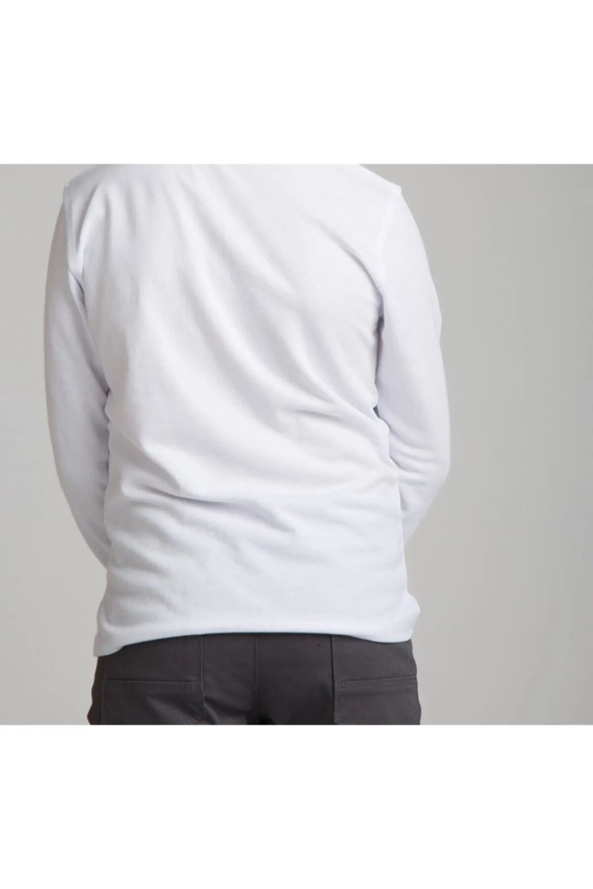Girls white long sleeve polo shirt sales