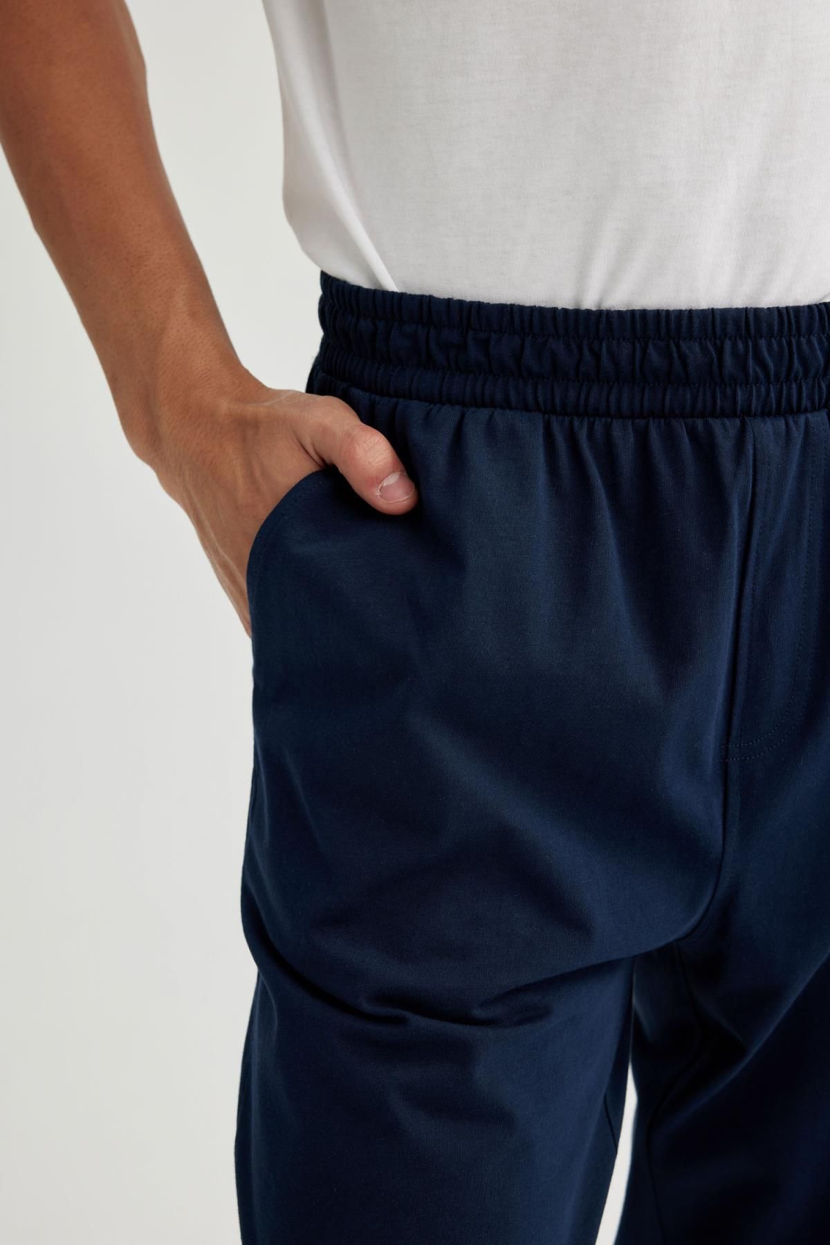 DeFacto-Regular Fit Pocket Sleepwear Bottom B1784ax23au 5