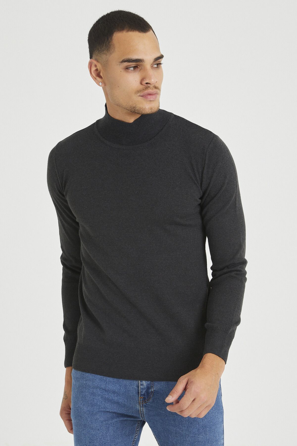 Men's slim fit turtleneck sale