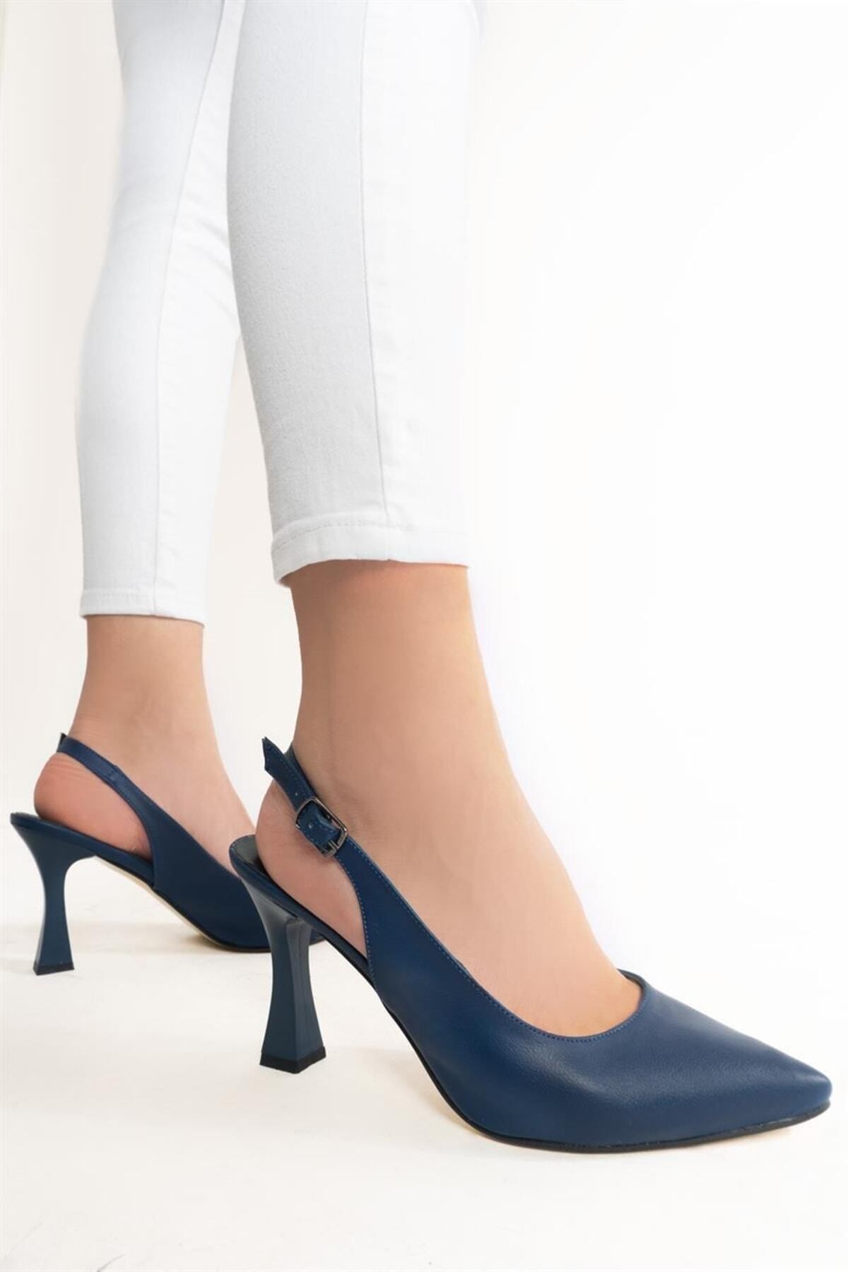 Dark blue stiletto heels online