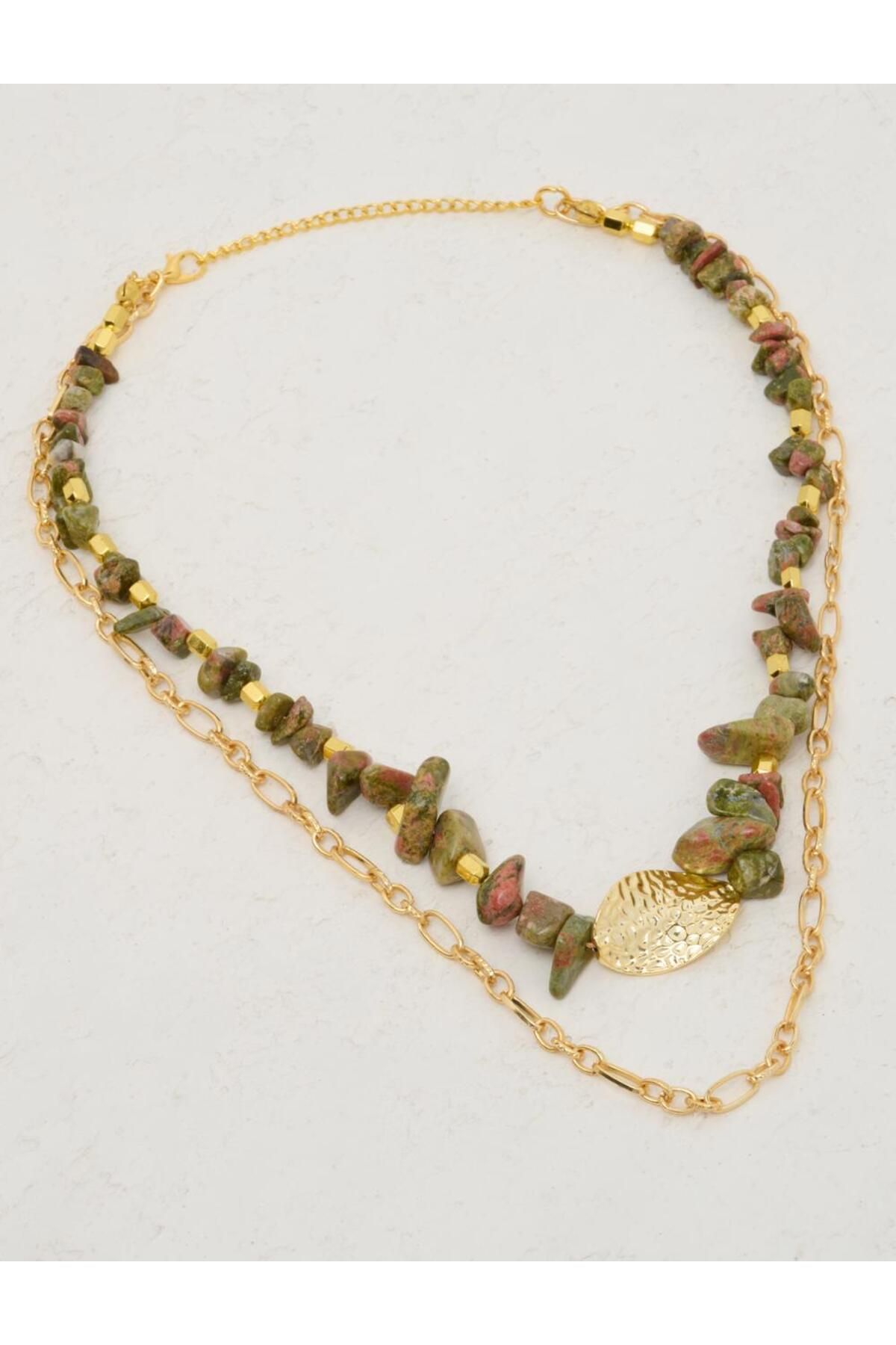 Stone hotsell chain necklace