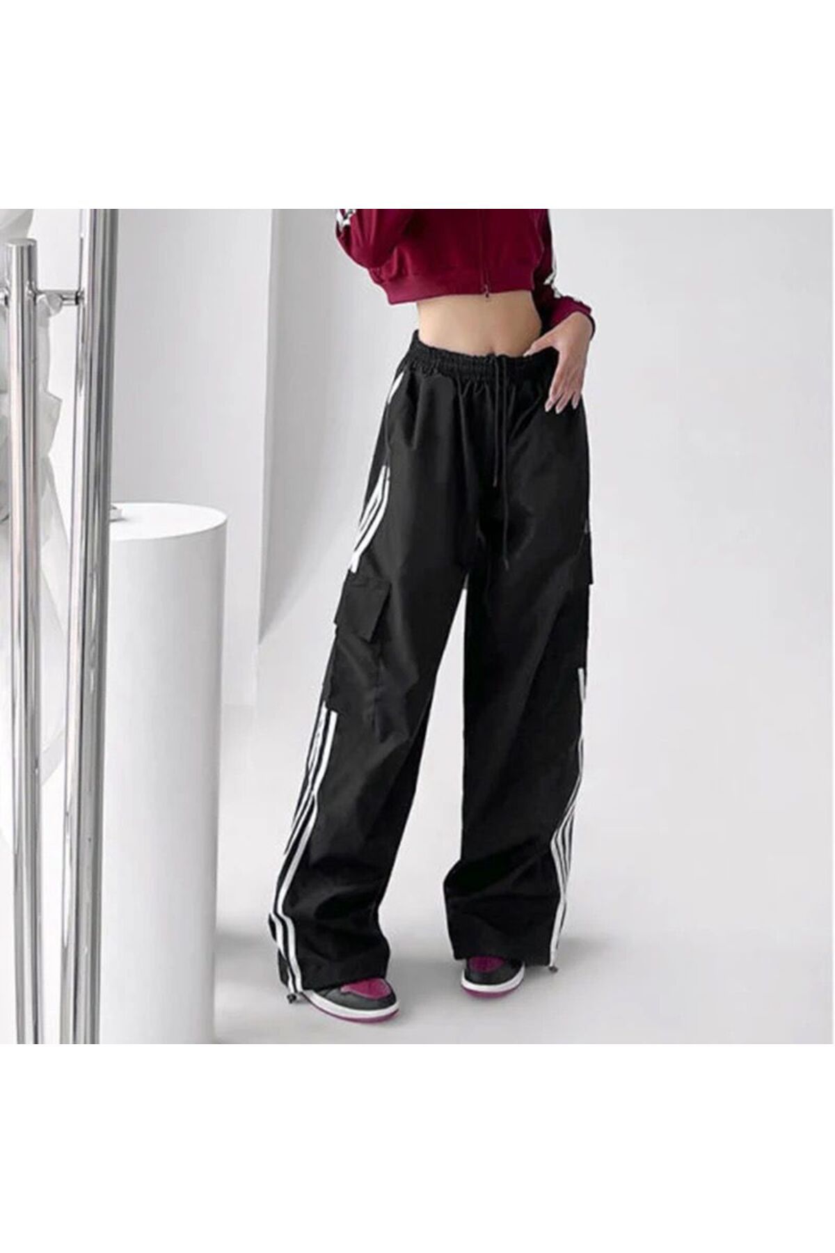 Cuffless best sale track pants