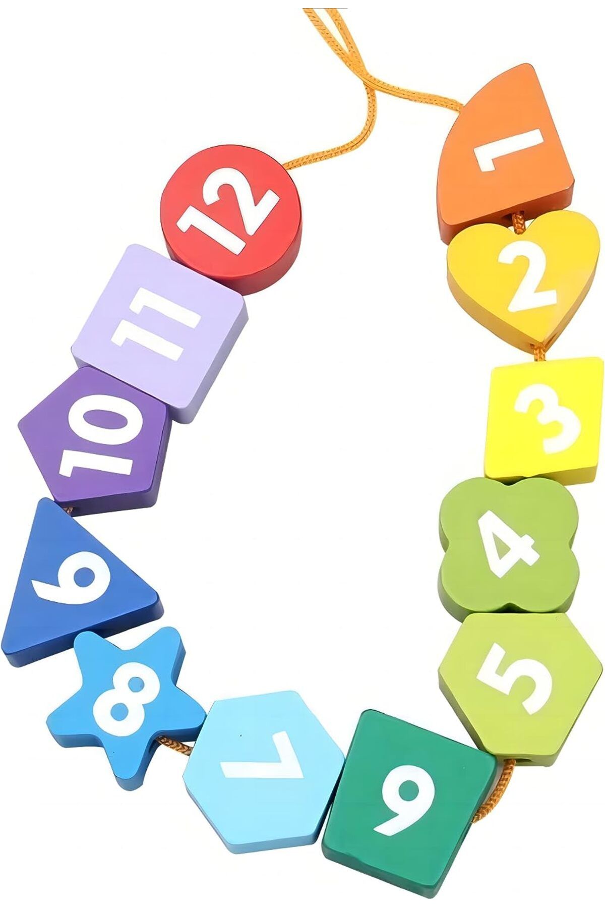 Afunti-wooden board clock puzzle game teaching with block sorting numbers and shapes 2