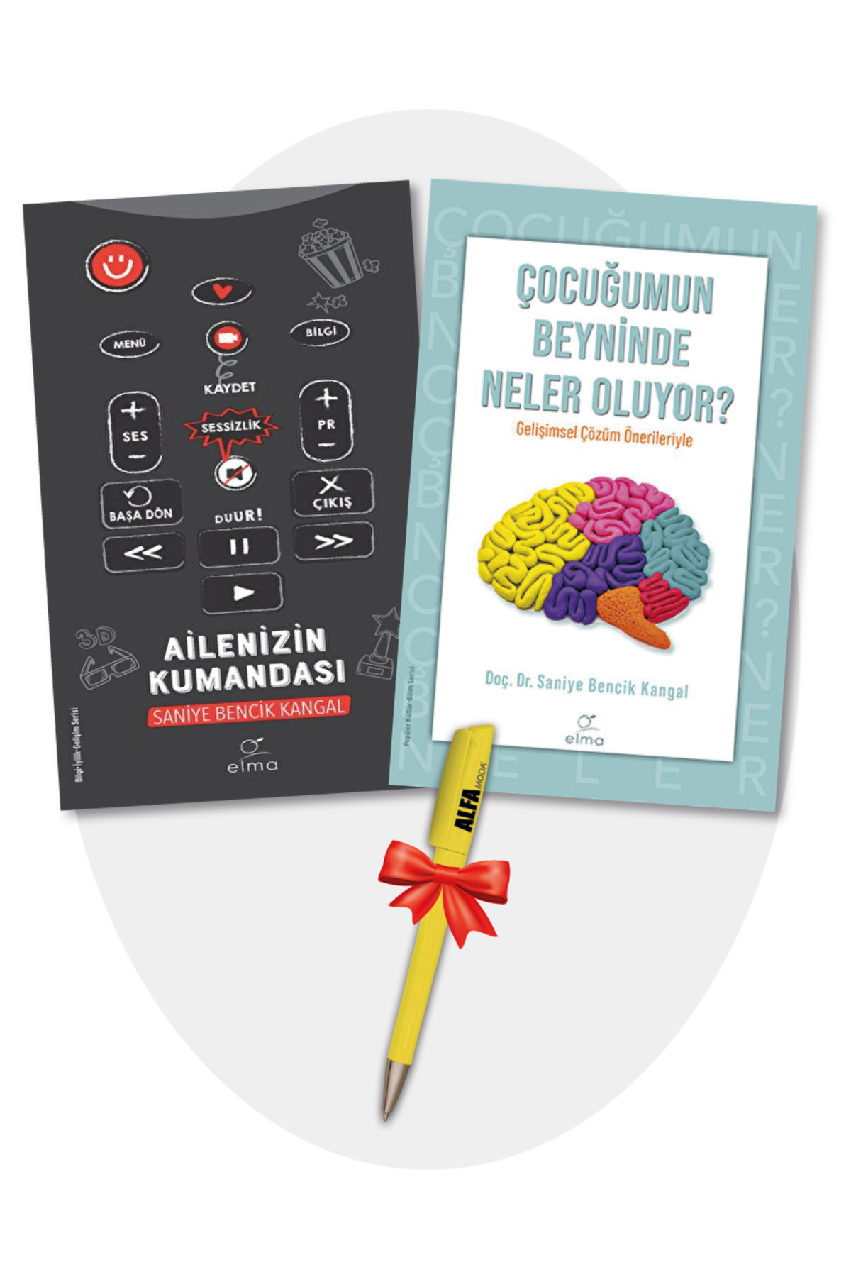 Elma Yayınları Saniye Bencik Kangal 2 Kitap Set / Ailenizin Kumandası + Çocuğumun Beyninde Neler Oluyor? + Kalem