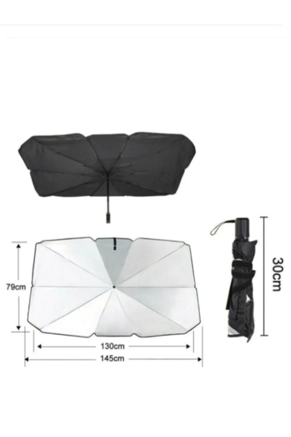 C9 Car Windshield Sunshade Foldable Sunshade Umbrella 65 Cm - Trendyol