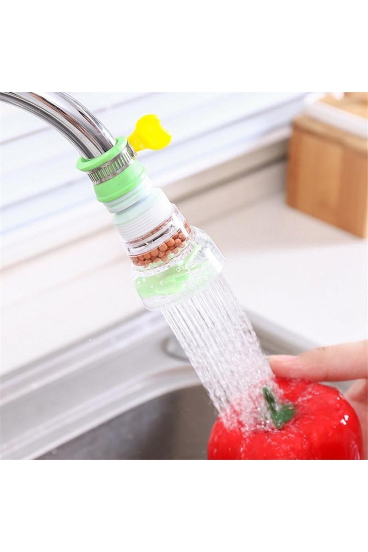 RENA DESIGN-Water Saving Propeller Faucet Spout Practical and Useful Plastic Colorful Movable Head 360 Degrees 4