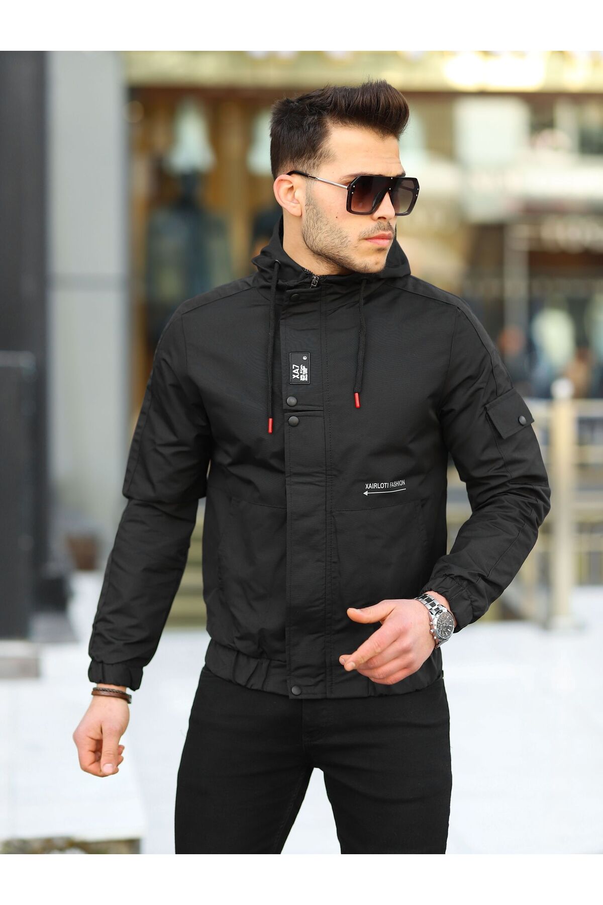 highlevel  Mevsimlik Mont Su ve Rüzgar Geçirmez S-Siyah - Görsel 3