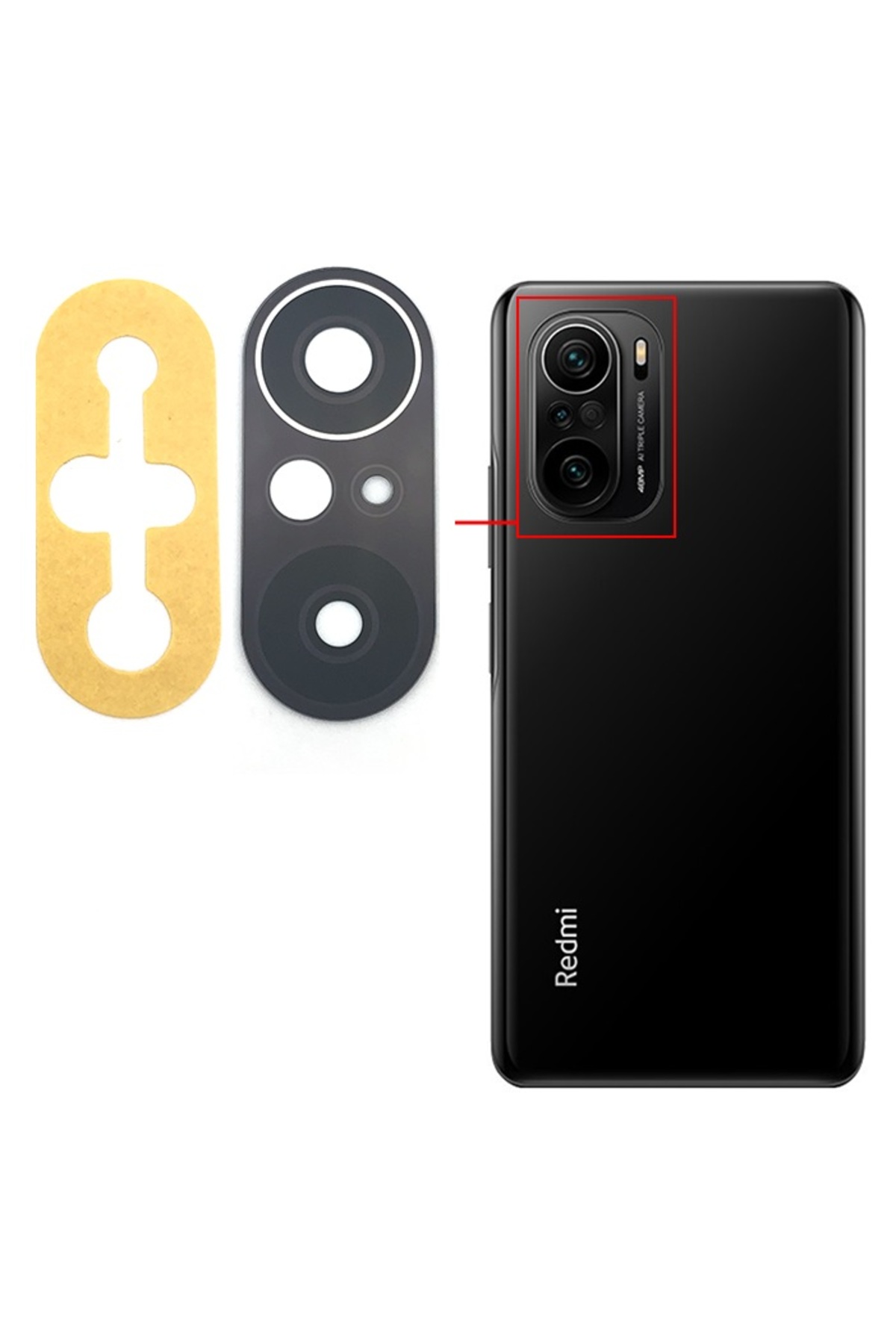 Xiaomi Redmi K40 Uyumlu Kamera Lensi Cam M2012K11AC - 1