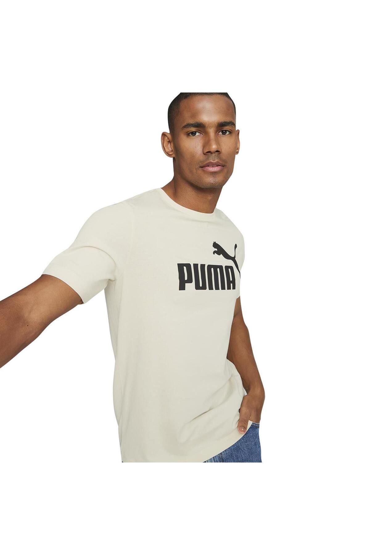 Puma ESS Logo Tee (s) Alpine Snow Men's T-Shirt - Trendyol