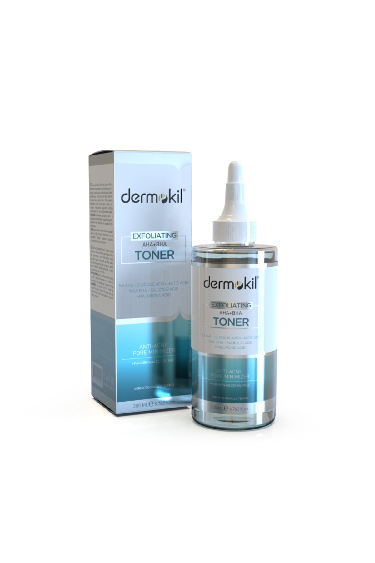 Dermokil Exfoliating AHA+BHA Niacinamide Tonik 200 ml