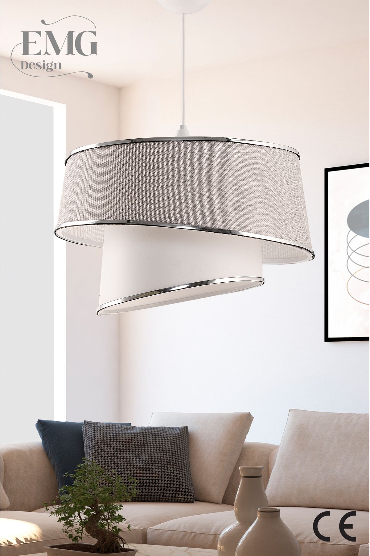Modern 2025 fabric chandelier