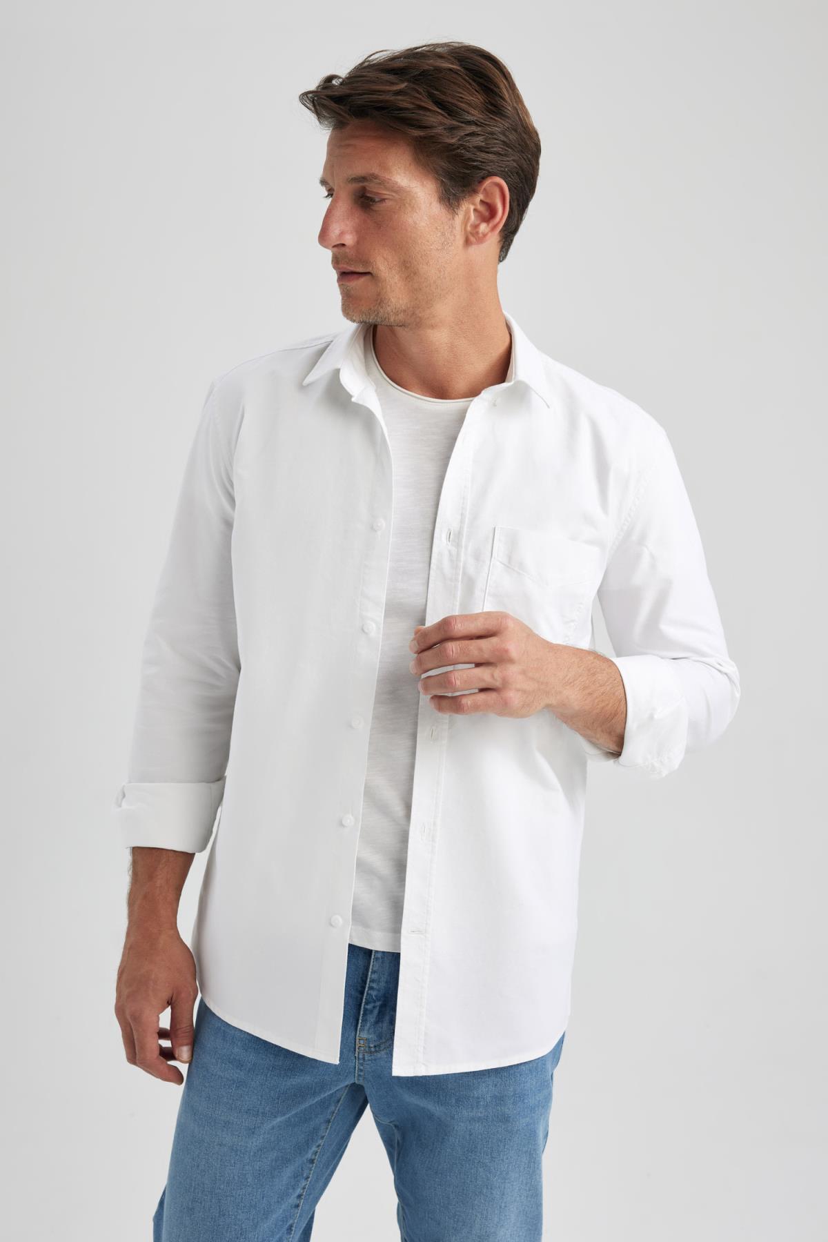 پیراهن مردانه دفاکتو | A8028AX23AU Defacto - Image 4