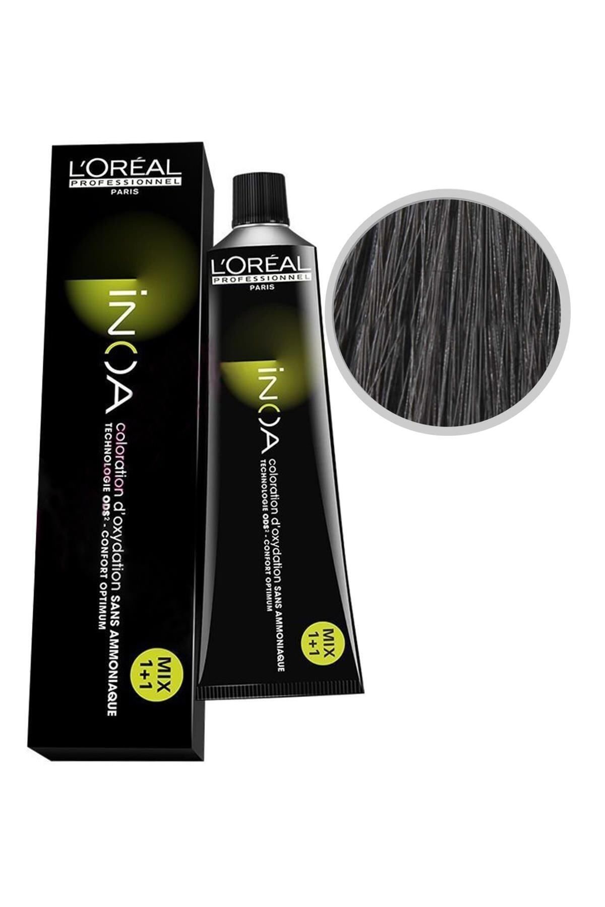 رنگ مو مردانه و زنانه 3 شاه بلوط تیره بدون اکسیدان 60ML DEEPN040275 İNOA