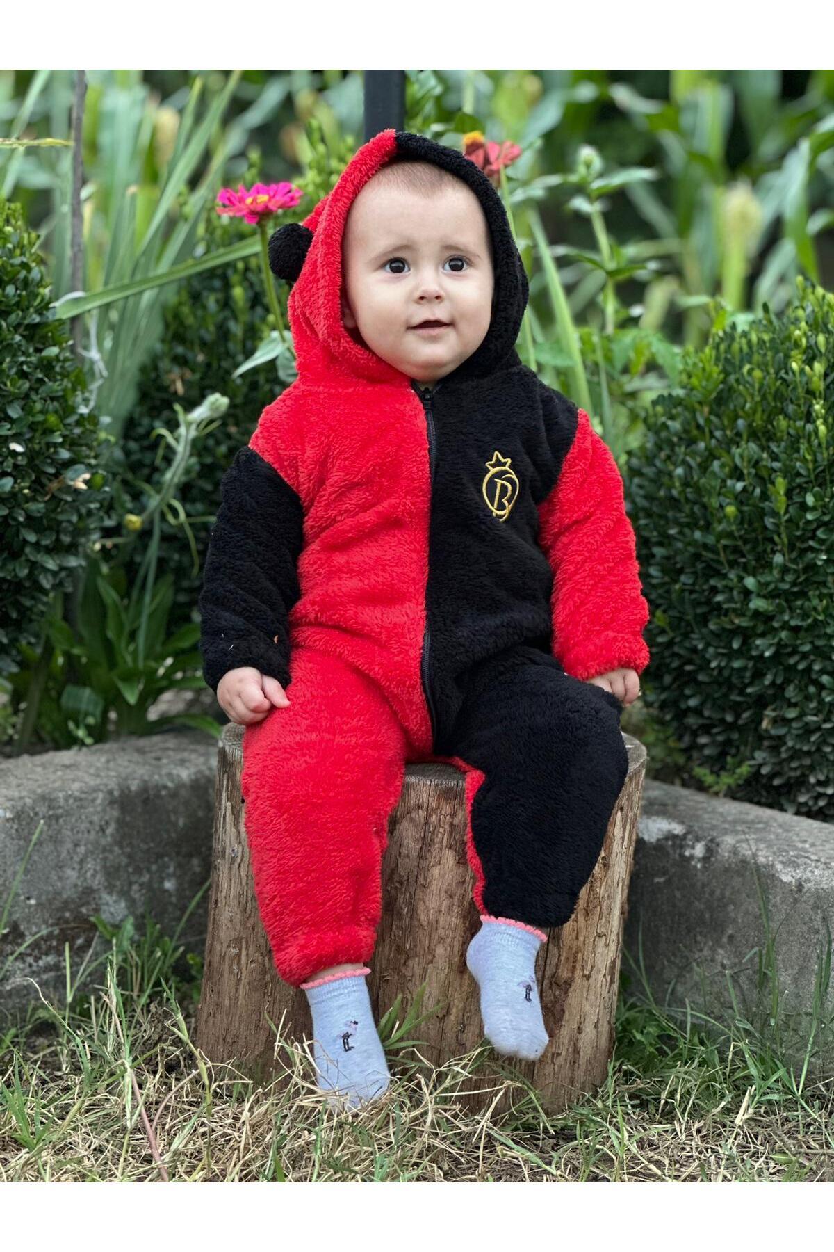 ERENİTY Welsoft Peluş Fermuarlı Kışlık Ponponlu Palyaço Bebek Uyku Tulumu fotoğrafı 5 (önizleme)