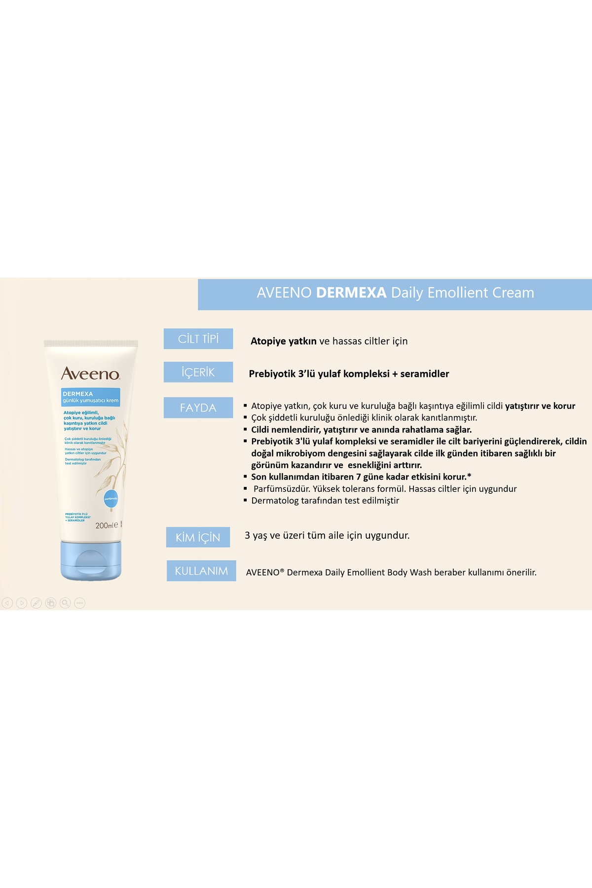 کرم صورت   AVEENO | MRN-0629088D127 اورجینال - تصویر 4