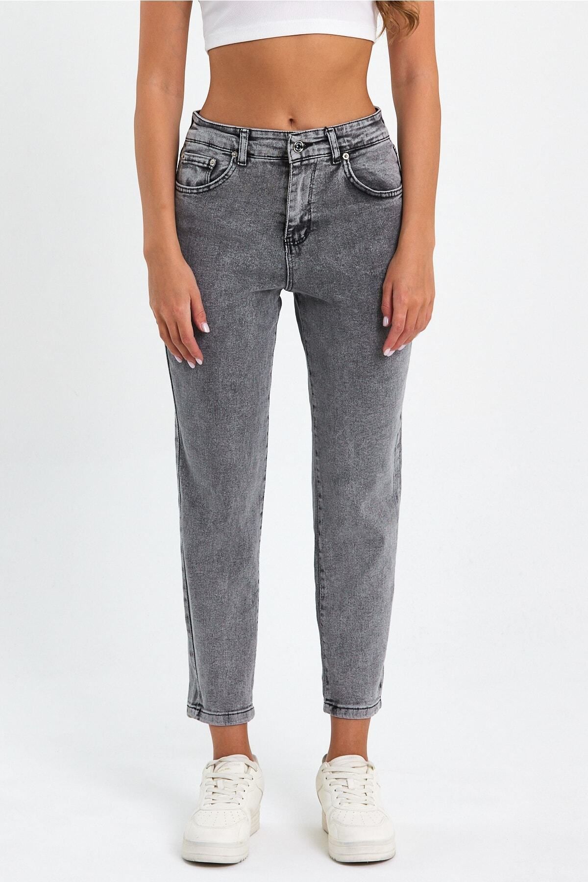 Dark grey mom best sale jeans