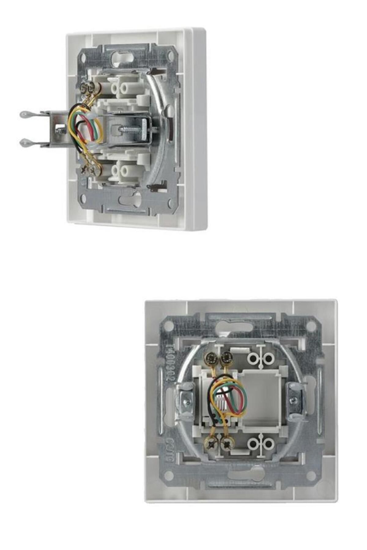 Schneider Electric-شنايدر أسفورا كريم 1*rj11 أرقام - مقبس هاتف - مؤطر 2