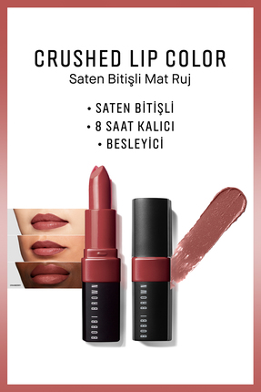 Bobbi Brown Crushed Lip Color - Saten Bitişli Mat Ruj - Cranberry 716170186283