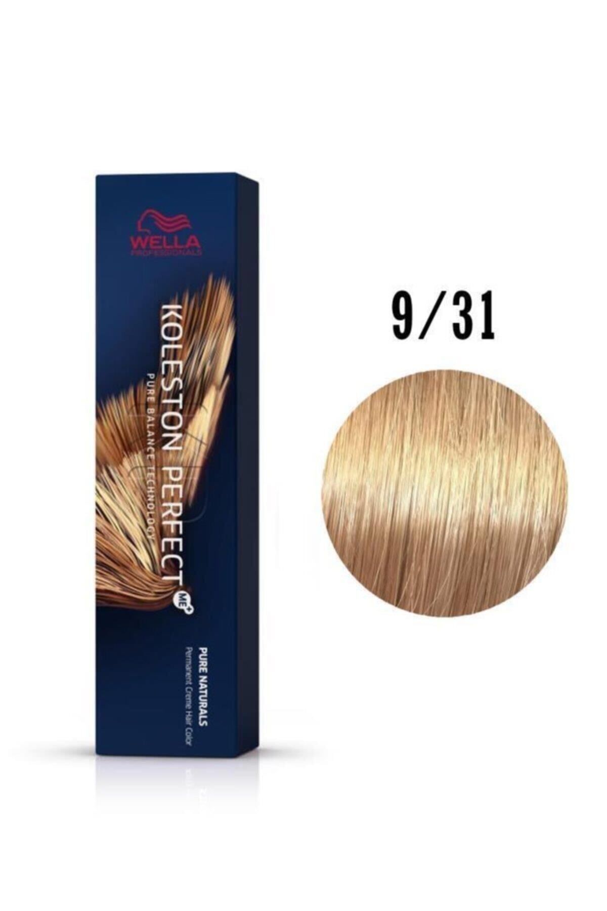 رنگ مو زرد مردانه و زنانه Koleston Perfect Me 9 31 بسیار سبک طلایی بلوند 60ml Wella
