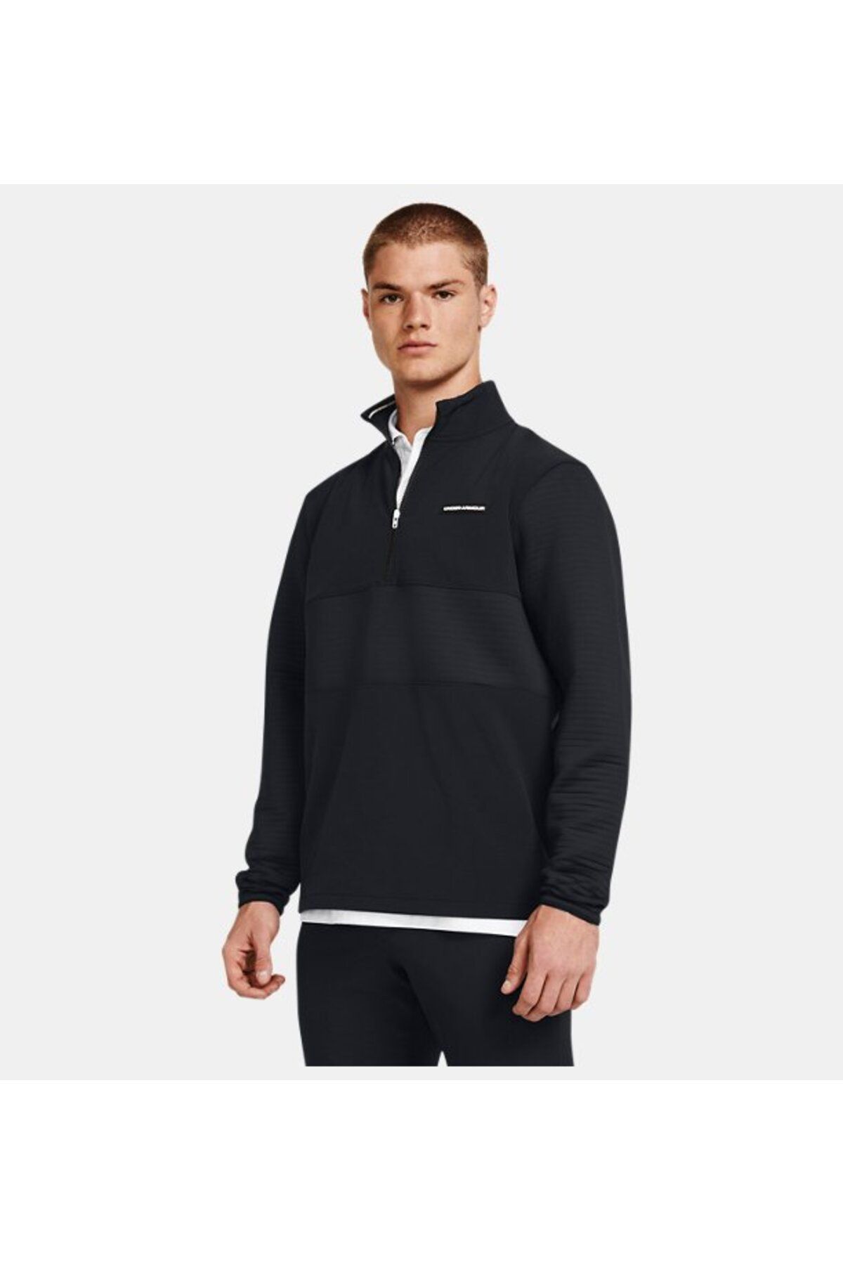 سویشرت ورزشی مشکی مردانه طوفان UA Daytona ½ زیپ 1379723 001 Under Armour