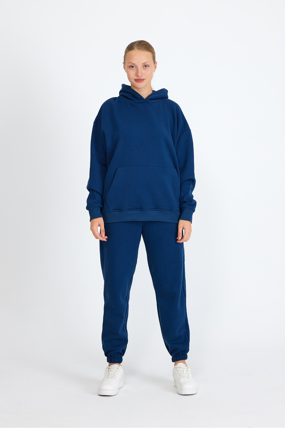 Yeni Sezon 2024 Ekstra Yumuşak Oversize Sweatshirt - İndigo