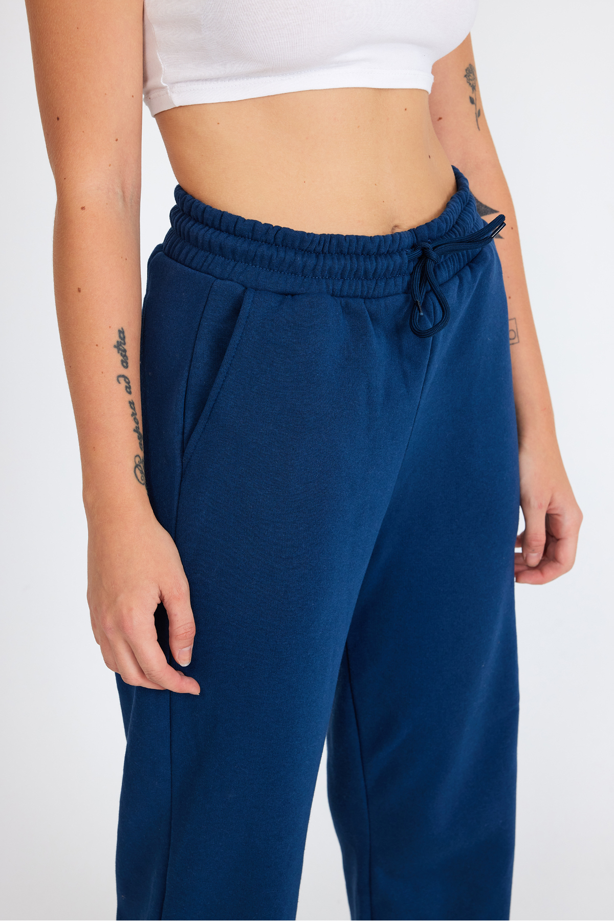 Yumuşak Oversize Eşofman Altı - Lacivert