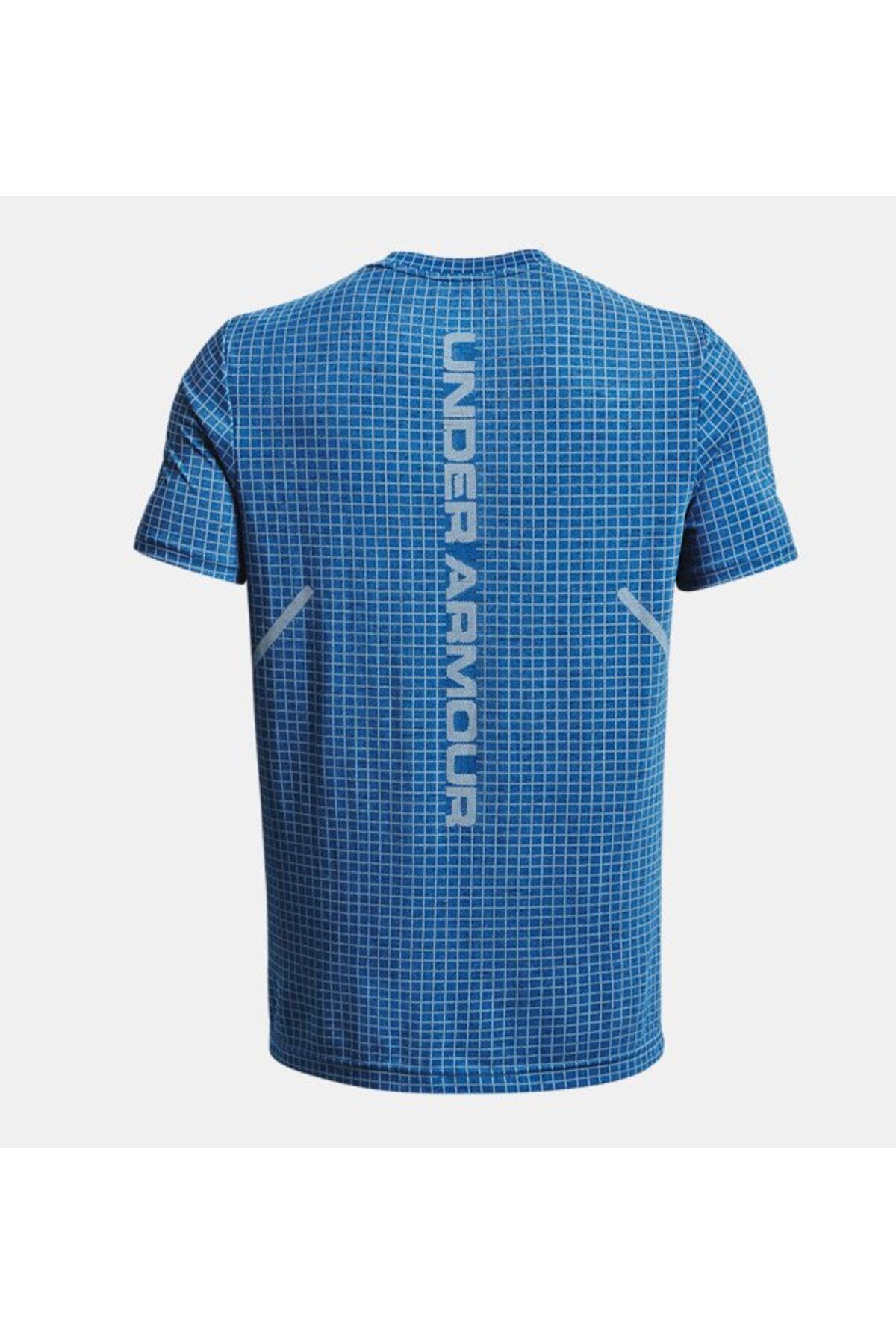 تی شرت آبی مردانه آستین کوتاه شبکه یکپارچه نر 1376921 426 Under Armour