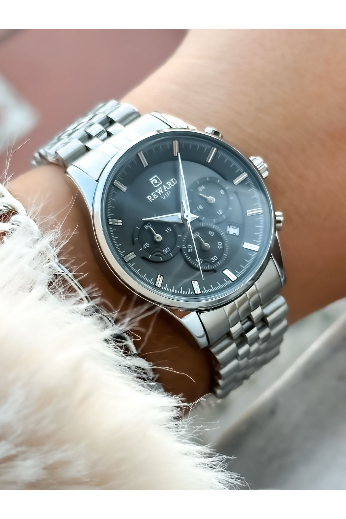 Reward Brand Steel Cord Gold Elegant Women s Wristwatch Bracelet